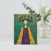 Woman With Birds on Her Head  ポストカード (スタンド正面)