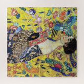 Woman with Fan by Gustav Klimt ジグソーパズル (横)