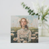 WOMAN WITH FLOWERS カード (スタンド正面)