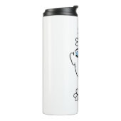 Woman With Flowers Line Art   タンブラー (回転左)