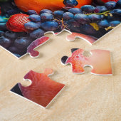 Woman with fruit and floral rose decor ジグソーパズル (側面)