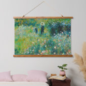 Woman with Parasol, Garden, Renoir 吊り下げ型タペストリー (寝室)