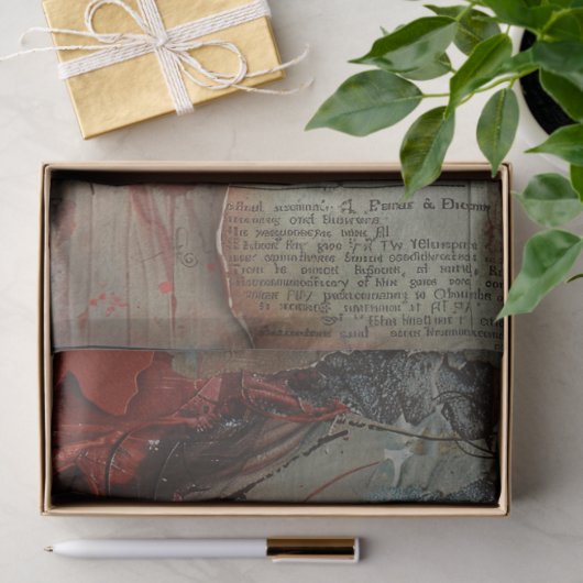 Woman with Red Lips Decoupage 薄葉紙 (ギフト)