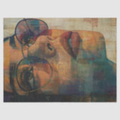 Woman with Sunglasses Decoupage 薄葉紙 (正面)