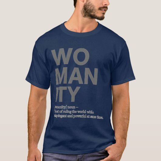 WOMANITY retro Tシャツ (正面)
