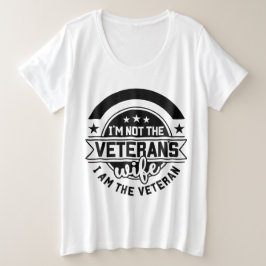 Woman's Army Veteran Proud Military V-Neck プラスサイズTシャツ