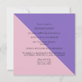 Womans Birthday Spa Day 招待状 (裏面)