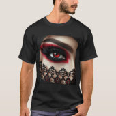 Woman's eye with a striking red iris tシャツ (正面)