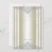 Woman's Ivory Pearl Birthday Bash 招待状 (裏面)