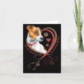 Womans Jack Russell Terrier Shirt Parson Russell T カード (正面)