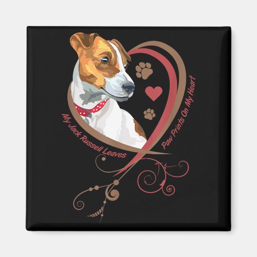 Womans Jack Russell Terrier Shirt Parson Russell T マグネット (正面)