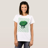 Woman's Lips St. Patrick's Day Design-66678 Tシャツ (正面フル)