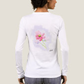 Woman's Long Sleeve T-Shirts : Iris Flower トライブレンドTシャツ (背面)