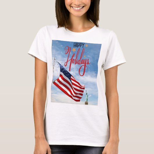 WOMAN'S USA SHIRT HAPPY NEW YEAR Tシャツ (正面)