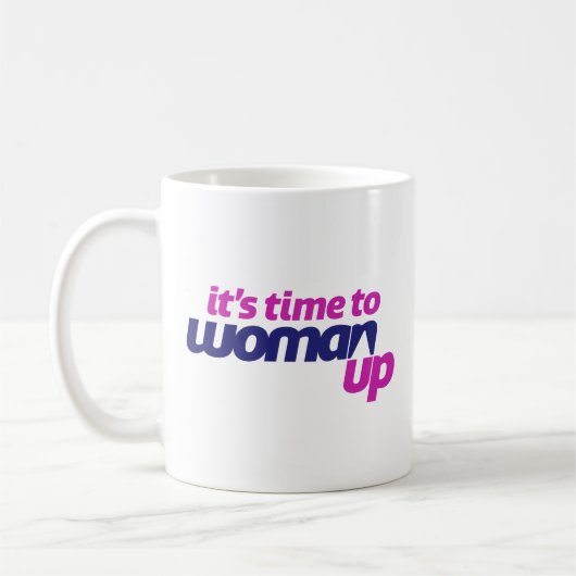 WomanUpのマグ コーヒーマグカップ (左)