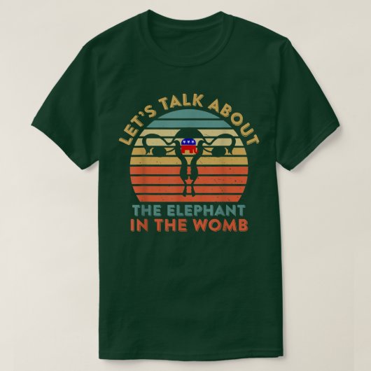 Womb Women Rigの象について話そう Tシャツ (デザイン正面)