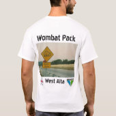 Wombatのパック Tシャツ (裏面)
