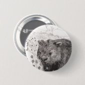 Wombatのプールへの道 缶バッジ (正面&裏面)