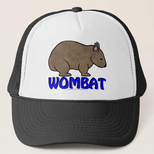 WombatのロゴIII キャップ (正面)