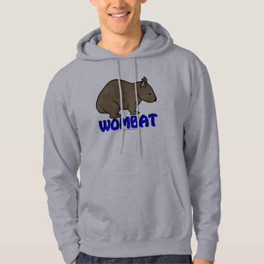 WombatのロゴIII パーカ (正面)