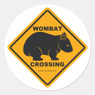 Wombatの交差の印 ラウンドシール