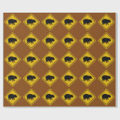 wombatの交通標識- giftwrap ラッピングペーパー (フラット)