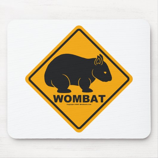 Wombatの印 マウスパッド (正面)