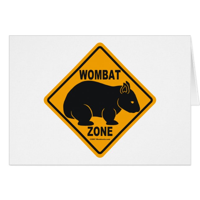 Wombatの地帯の印 (正面横)