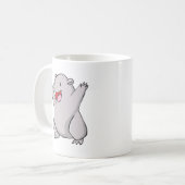 Wombatの幸せな共通の漫画 コーヒーマグカップ (正面左)