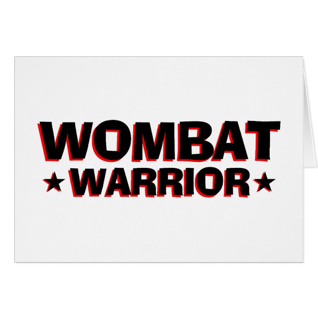 Wombatの戦士 (正面横)