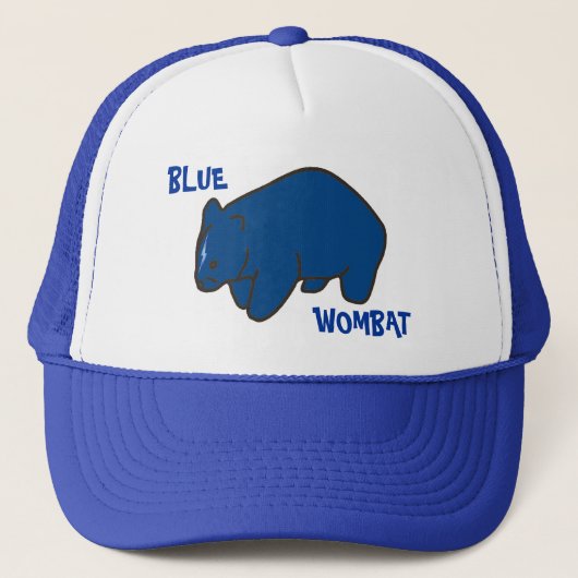 Wombatの青い帽子 キャップ (正面)