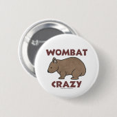 Wombat熱狂するなIII 缶バッジ (正面&裏面)