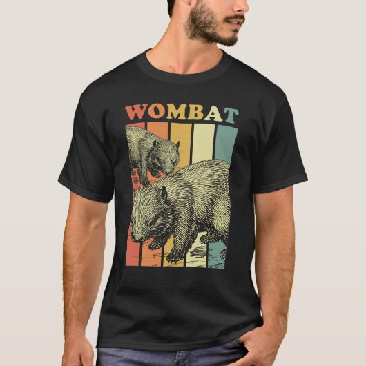Wombat Gestreift Tシャツ (正面)