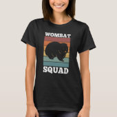 Wombat Squad Nature Rodent Wildlife Animals Tシャツ (正面)