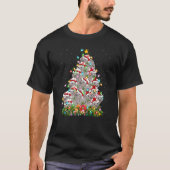 Wombat Xmas Lights Santa Wombat Christmas Tree Tシャツ (正面)