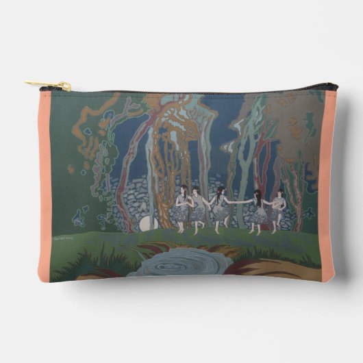 Women踊りwith Moon アクセサリーポーチ (正面)