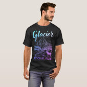 Women39S グレイシャー国立公園 モンタナ ヴィンテージ Tシャツ (正面フル)