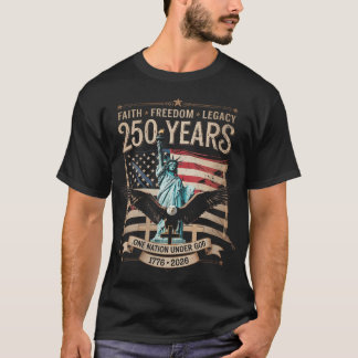 Women39S 神の下の一つの国 250年 250周年 Tシャツ