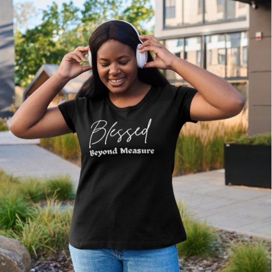 Women 賛美 Beyond MeasureグラフィックおもしろいTシャツ Tシャツ