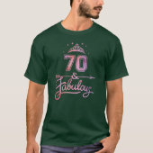 Women 70 Years Old And Fabulous Happy 70th funny Tシャツ (正面)