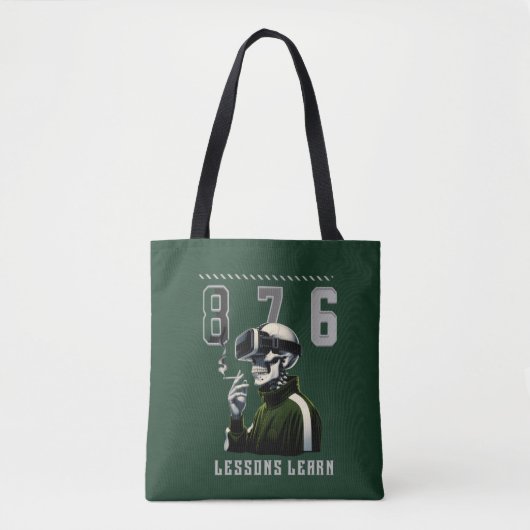Women 876 LESSONS LEARN Tote トートバッグ (正面)