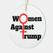 Women Against Trump Ceramic Ornament セラミックオーナメント (左)