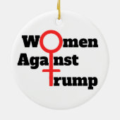 Women Against Trump Ceramic Ornament セラミックオーナメント (裏面)