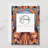 Women and child Isaiah 49:15: サンキューカード (裏面)