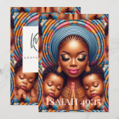 Women and child Isaiah 49:15: サンキューカード (正面/裏面)