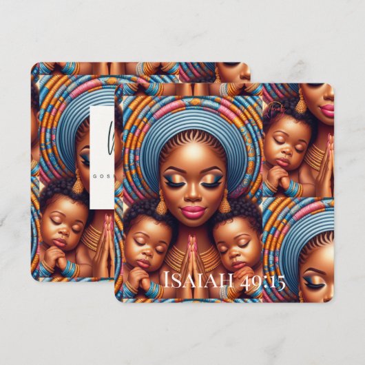 Women and child Isaiah 49:15: 招待状 (正面/裏面)