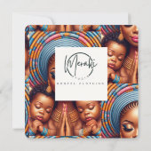 Women and child Isaiah 49:15: 招待状 (裏面)