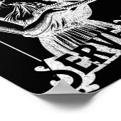 Women Are Born To Serve Men Funny Retro Girl  ポスター (角)