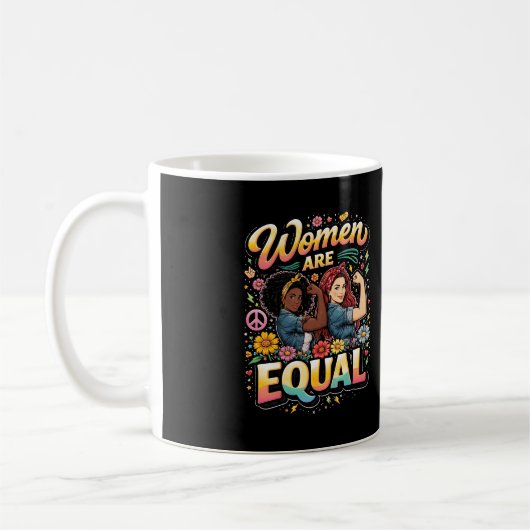 Women Are Equal コーヒーマグカップ (左)