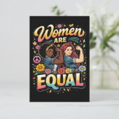 Women Are Equal サンキューカード (スタンド正面)